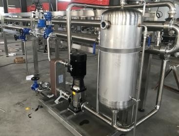 Tube In Tube UHT Sterilizing System Capacity Flow Rate Sterilizing Time Customized