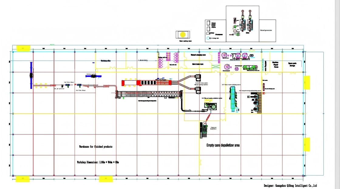 Tomato Paste Mixing And Canning Production Line 3 Tons / Hour Or Capacity And Sizes Customized